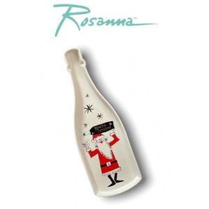 Roseanna Christmas Champagne Bottle Shaped Serving Tray